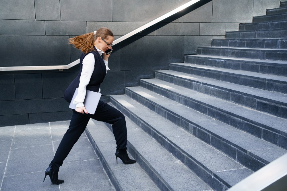 Employee exiting the office after resignation